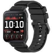 For Garmin Venu X1 Armor Silicone Watch Band(Black)