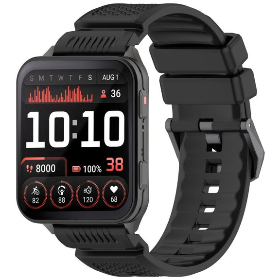 For Garmin Venu X1 Armor Silicone Watch Band(Black)
