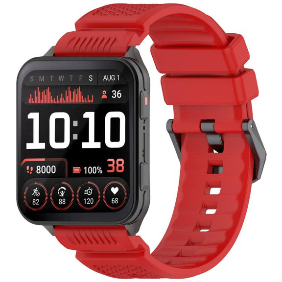 For Garmin Venu X1 Armor Silicone Watch Band(Red)