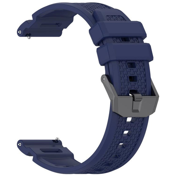 For Garmin Venu X1 Armor Silicone Watch Band(Dark Blue)