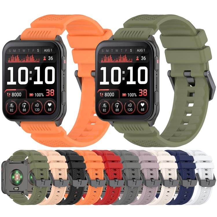 For Garmin Venu X1 Armor Silicone Watch Band(Jungle Green)