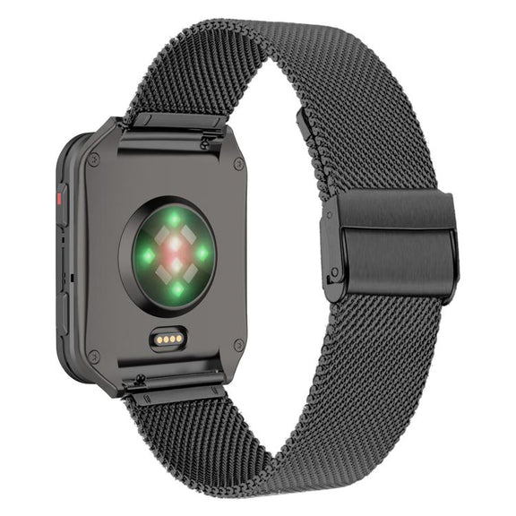 For Garmin Venu X1 Double Buckle Milanese Stainless Steel Watch Band(Black)