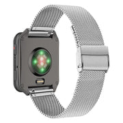 For Garmin Venu X1 Double Buckle Milanese Stainless Steel Watch Band(Silver)