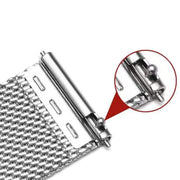 For Garmin Venu X1 Double Buckle Milanese Stainless Steel Watch Band(Silver)