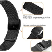 For Garmin Venu X1 Double Buckle Milanese Stainless Steel Watch Band(Rose Gold)