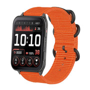 For Garmin Venu X1 Ring Buckle Nylon Canvas Watch Band(Orange)
