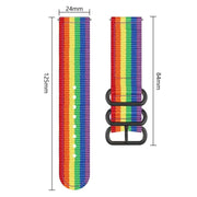 For Garmin Venu X1 Ring Buckle Nylon Canvas Watch Band(Black)