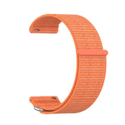 For Garmin Venu X1 Two Section Metal Ring Nylon Hook and Loop Fastener Watch Band(Bright Orange)