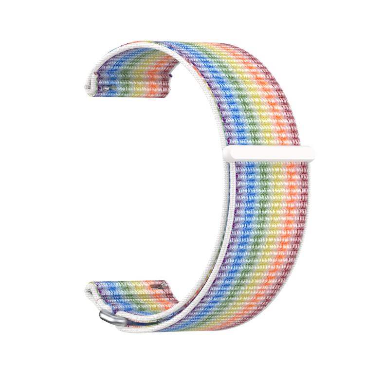 For Garmin Venu X1 Two Section Metal Ring Nylon Hook and Loop Fastener Watch Band(Colorful) - free shipping - PMC TechLife - Order now!