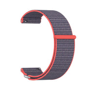 For Garmin Venu X1 Two Section Metal Ring Nylon Hook and Loop Fastener Watch Band(Glossy Pink)