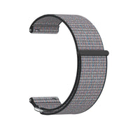 For Garmin Venu X1 Two Section Metal Ring Nylon Hook and Loop Fastener Watch Band(Lava)