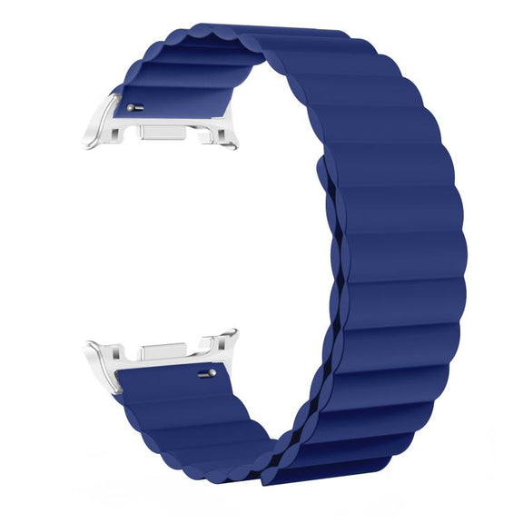 For Samsung Galaxy Watch8 / Watch8 Classic Magnetic Silicone Watch Band(Blue)