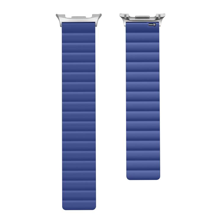 For Samsung Galaxy Watch8 / Watch8 Classic Magnetic Silicone Watch Band(Blue)