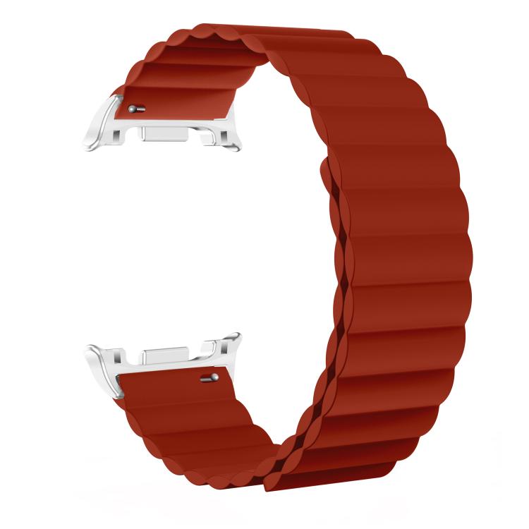 For Samsung Galaxy Watch8 / Watch8 Classic Magnetic Silicone Watch Band(Red)
