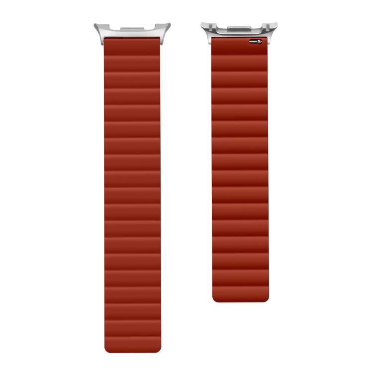 For Samsung Galaxy Watch8 / Watch8 Classic Magnetic Silicone Watch Band(Red)