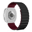 For Samsung Galaxy Watch8 / Watch8 Classic Magnetic Silicone Watch Band(Black+Wine Red) - free shipping - PMC TechLife - Order now!