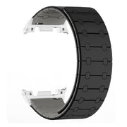 For Samsung Galaxy Watch8 / Watch8 Classic Two Color Loop Magnetic Silicone Watch Band(Black+Gray)