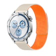 18mm Lychee Texture Soft Magnetic Silicone Watch Band(Starlight Orange) - free shipping - PMC TechLife - Order now!