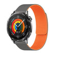 18mm Lychee Texture Soft Magnetic Silicone Watch Band(Gray Orange) - free shipping - PMC TechLife - Order now!