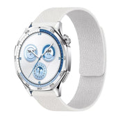 20mm Lychee Texture Soft Magnetic Silicone Watch Band(White)