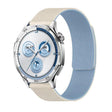 20mm Lychee Texture Soft Magnetic Silicone Watch Band(White Blue) - free shipping - PMC TechLife - Order now!