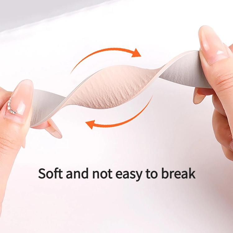18mm Lychee Texture Soft Magnetic Silicone Watch Band(Stone Color)