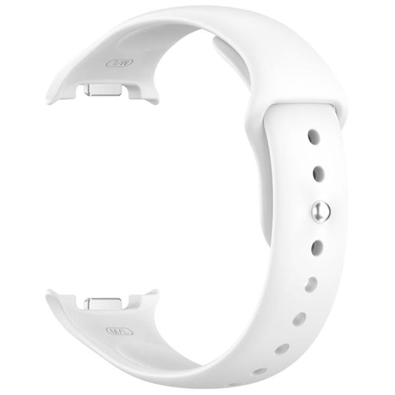 For Samsung Galaxy Watch8 / Watch8 Classic Reverse Buckle Silicone Watch Band(White)
