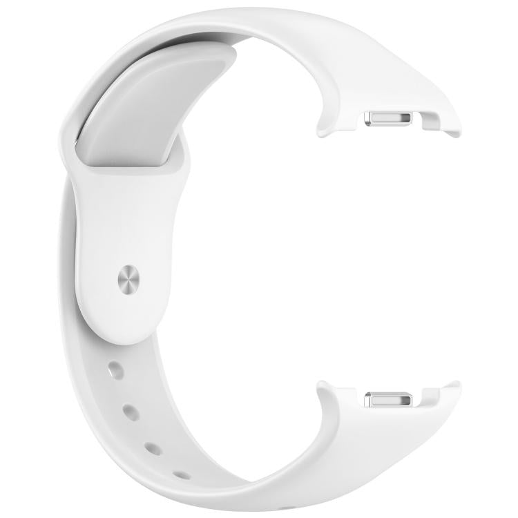 For Samsung Galaxy Watch8 / Watch8 Classic Reverse Buckle Silicone Watch Band(White)