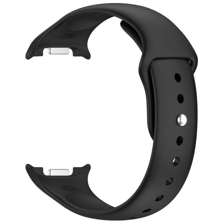 For Samsung Galaxy Watch8 / Watch8 Classic Reverse Buckle Silicone Watch Band(Black)