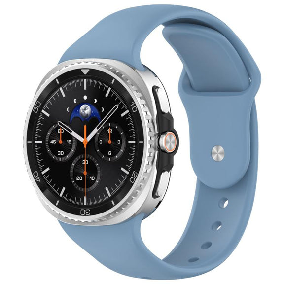 For Samsung Galaxy Watch8 / Watch8 Classic Reverse Buckle Silicone Watch Band(Blue)