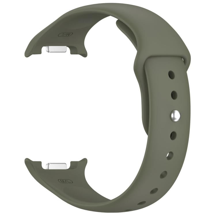 For Samsung Galaxy Watch8 / Watch8 Classic Reverse Buckle Silicone Watch Band(Army Green)