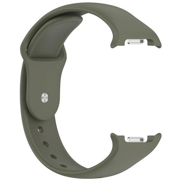 For Samsung Galaxy Watch8 / Watch8 Classic Reverse Buckle Silicone Watch Band(Army Green)