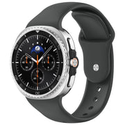 For Samsung Galaxy Watch8 / Watch8 Classic Reverse Buckle Silicone Watch Band(Space Gray)