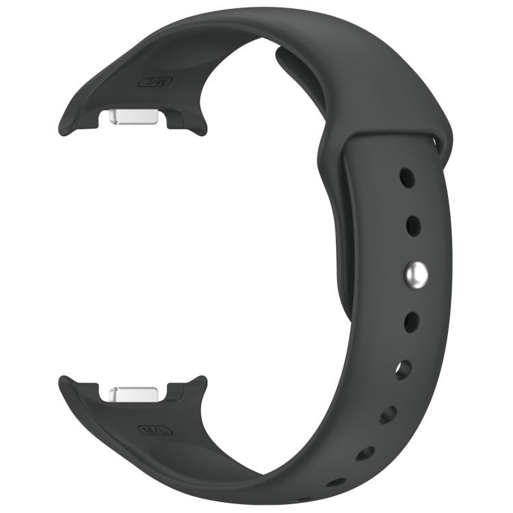 For Samsung Galaxy Watch8 / Watch8 Classic Reverse Buckle Silicone Watch Band(Space Gray)