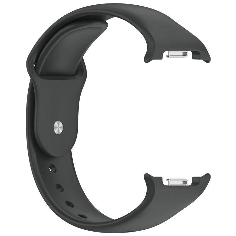 For Samsung Galaxy Watch8 / Watch8 Classic Reverse Buckle Silicone Watch Band(Space Gray)