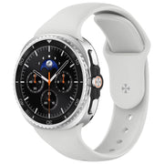 For Samsung Galaxy Watch8 / Watch8 Classic Reverse Buckle Silicone Watch Band(Light Gray)