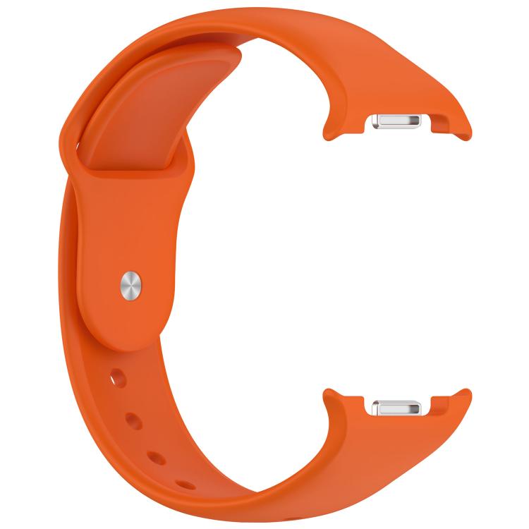 For Samsung Galaxy Watch8 / Watch8 Classic Reverse Buckle Silicone Watch Band(Orange)