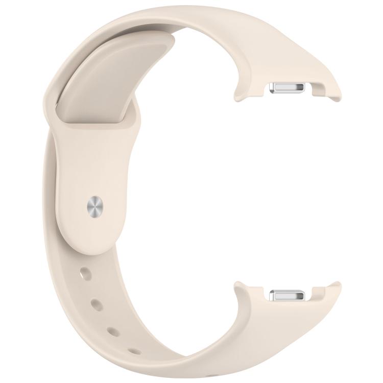 For Samsung Galaxy Watch8 / Watch8 Classic Reverse Buckle Silicone Watch Band(Starlight)