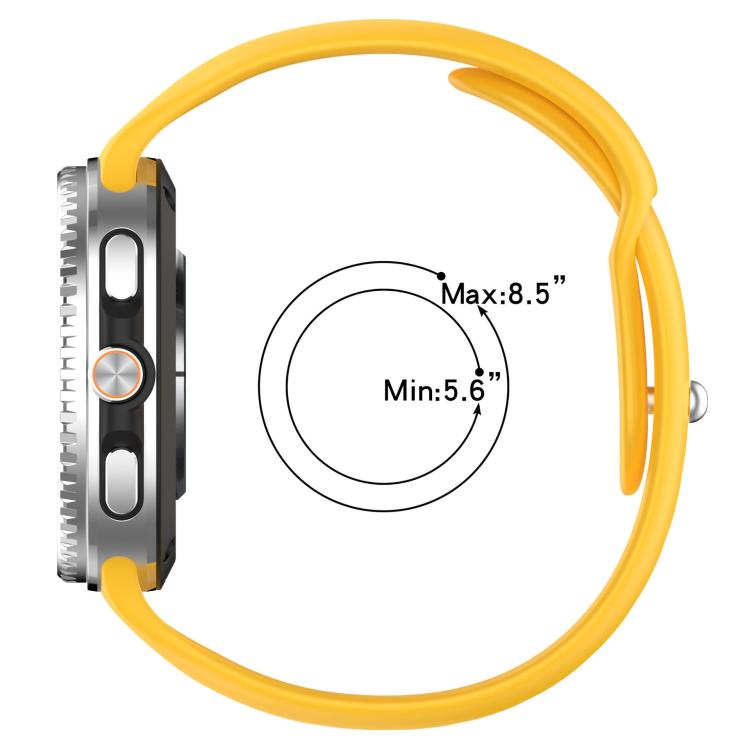 For Samsung Galaxy Watch8 / Watch8 Classic Reverse Buckle Silicone Watch Band(Orange)