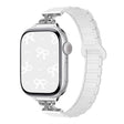 For Apple Watch 42mm / 41mm / 40mm / 38mm Bow Small Waist Magnetic Silicone Watch Band(Ceramic White) - free shipping - PMC TechLife - Order now!
