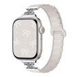 For Apple Watch 42mm / 41mm / 40mm / 38mm Bow Small Waist Magnetic Silicone Watch Band(Starlight) - free shipping - PMC TechLife - Order now!