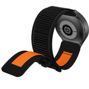 20mm Universal Braided Cord Nylon Hook and Loop Fastener Watch Band(Black)