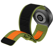 20mm Universal Braided Cord Nylon Hook and Loop Fastener Watch Band(Green)