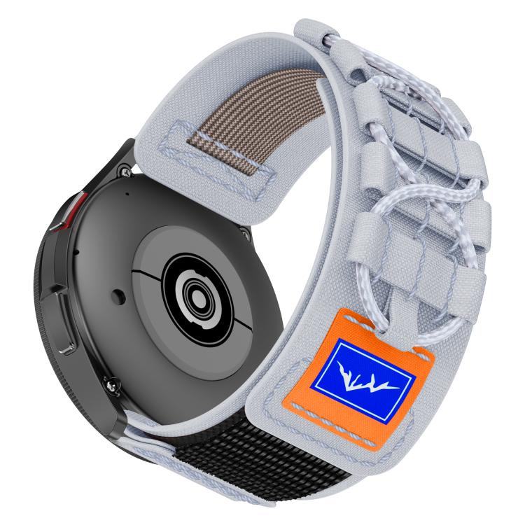 20mm Universal Braided Cord Nylon Hook and Loop Fastener Watch Band(Gray) - free shipping - PMC TechLife - Order now!