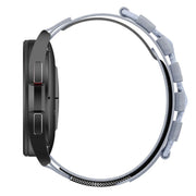 22mm Universal Braided Cord Nylon Hook and Loop Fastener Watch Band(Gray)