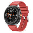 For Samsung Galaxy Watch8 / Watch8 Classic Metal Head Leather Skin Silicone Watch Band(Red) - free shipping - PMC TechLife - Order now!