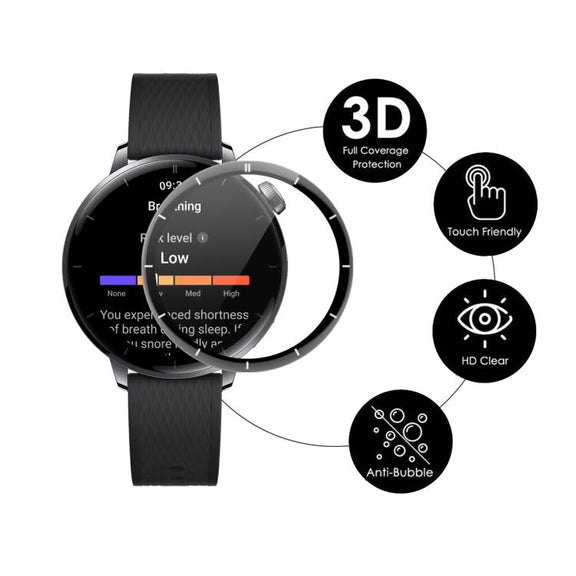 For OnePlus Watch 3 43mm 5pcs ENKAY 3D Full Coverage Soft PC Edge PMMA HD Screen Protector Film