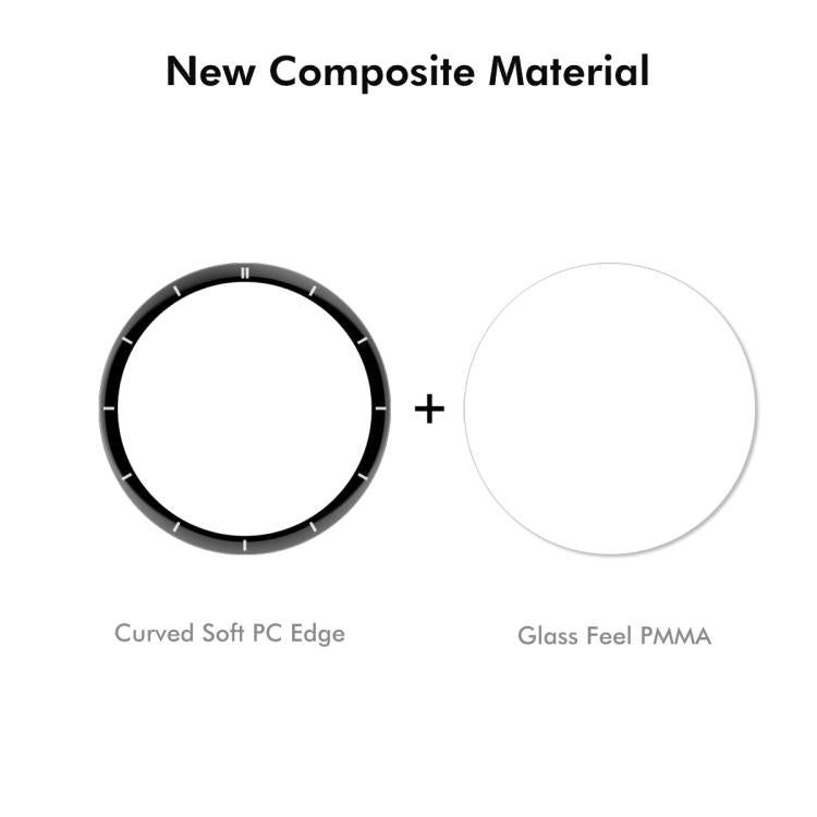 For OnePlus Watch 3 43mm 5pcs ENKAY 3D Full Coverage Soft PC Edge PMMA HD Screen Protector Film