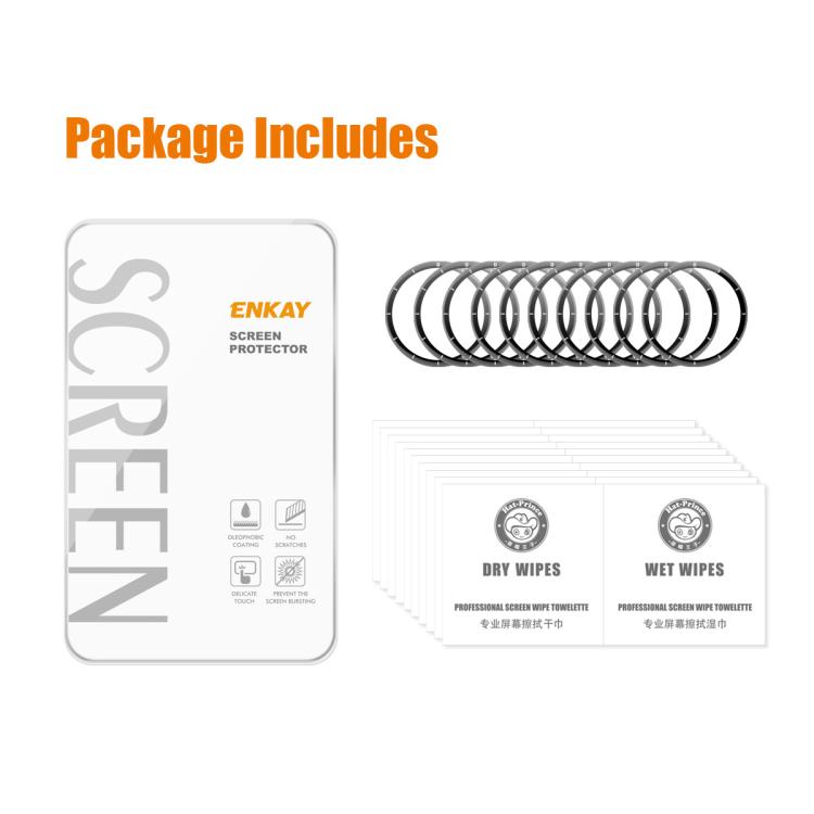 For OnePlus Watch 3 43mm 10pcs ENKAY 3D Full Coverage Soft PC Edge PMMA HD Screen Protector Film