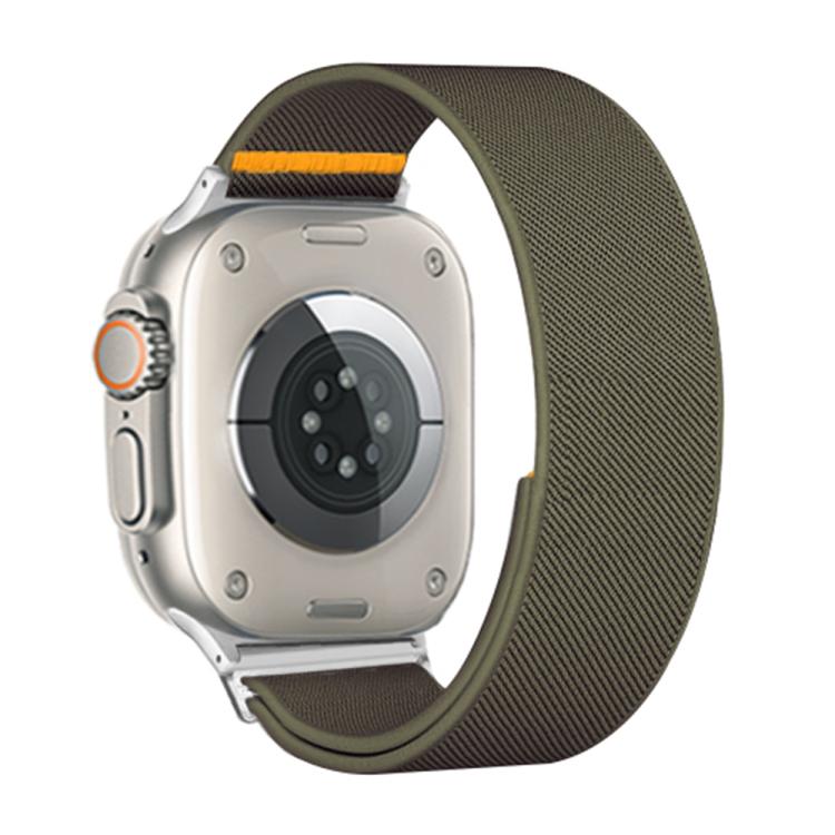 For Apple Watch 46mm / 49mm / 45mm / 44mm Adjustable Single Loop Elastic Nylon Watch Band(Army Green) - free shipping - PMC TechLife - Order now!